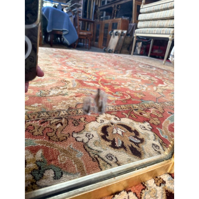 Louis XVI Style Pediment Mirror in Gilded Wood For Sale - Image 6 of 8