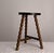 Three Legs Beech Half-Moon Shapped Stool, France, 1960 For Sale - Image 4 of 9