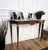 Mid-Century Modern Vintage Italian Wall Console Table with Marble Top, 1950s For Sale - Image 3 of 11