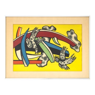 After Fernand Leger "Composition Aux Deux Oiseaux" Poster For Sale
