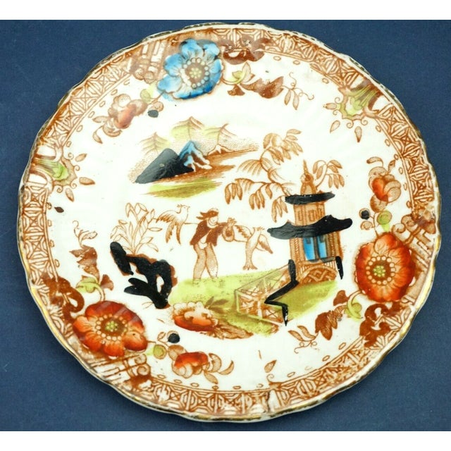 Hand-Painted Porcelain Cup and Saucers from Worcester Imari, England, 18th Century, Set of 3 For Sale - Image 8 of 18