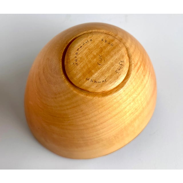 Mid-Century Modern Natural Live Edge Jacaranda Wood Bowl For Sale - Image 3 of 6