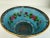 Metal Vintage Mid 20th Century Chinese Cloisonné Decorative Bowl in Brilliant Sky Blue With Floral Motif For Sale - Image 7 of 16
