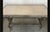 Beautiful large antique French pastry table in original condition, featuring white Carrara marble tops with natural gray...
