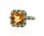 Beautiful to say the Least! This magnificent Cushion Cut Citrine Quartz weighs 4.23 Carats and is surrounded by...