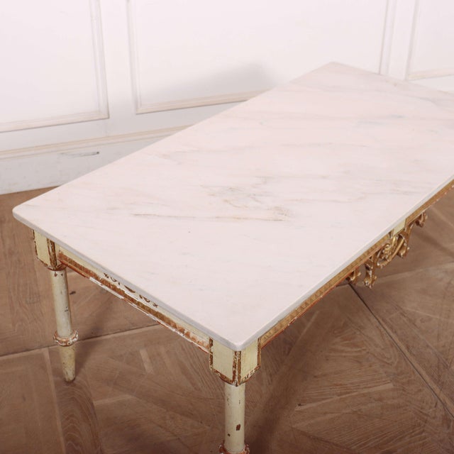 Italian Painted Coffee Table, 1890s For Sale - Image 6 of 8