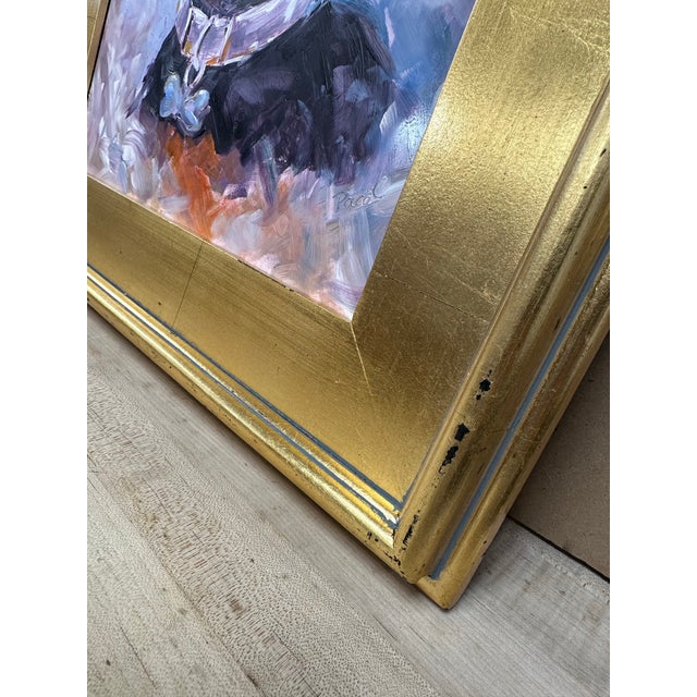 Original Dachshund Puppy Oil Painting on Board, 11” X 14”, Signed Paco C For Sale - Image 10 of 11