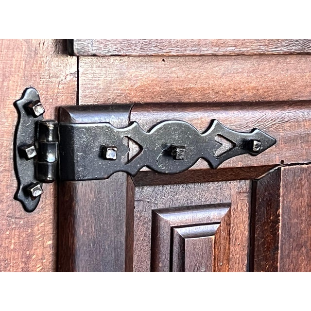 19th Century Large Catalan Spanish Baroque Walnut Tuscan Credenza or Buffet For Sale - Image 14 of 18