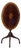 Mid 20th Century Inlaid Mahogany Tilt-Top Table For Sale