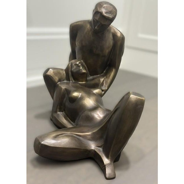 Jacob Epstein Mid-Century Modern Bronze Sculpture by Jacob Epstein (1921-2003) For Sale - Image 4 of 8