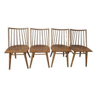 1950s Set of 4 Leslie Diamond for Conant Ball Modernmates Model 7408 Dining Chairs For Sale
