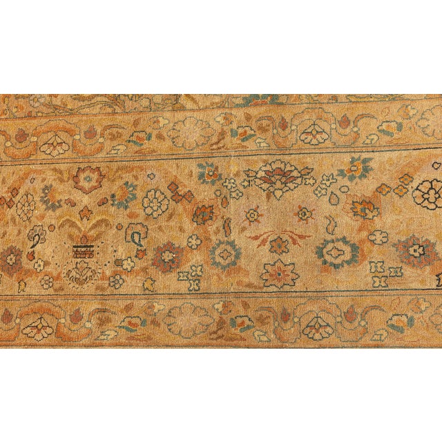 Authentic Turkish Sivas Handmade Wool Beige Rug For Sale - Image 4 of 11