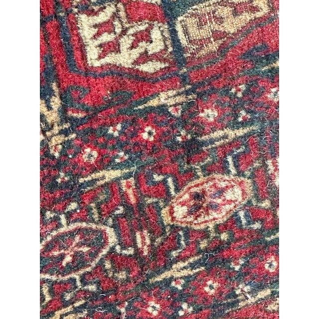 Antique Distressed Bokhara Rug, 1920s For Sale - Image 13 of 18