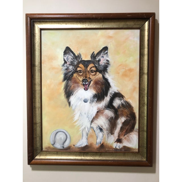 1982 Oil Painting of Dog For Sale - Image 10 of 10