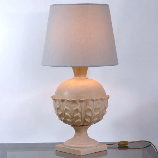 Italian Terracotta Table Lamp, 1980s, in Very Good conditions. Designed 1980 to 1989 European Plug (up to 250V).The wiring...