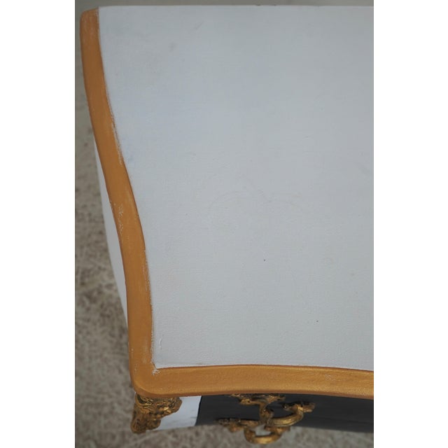 Pair of French Louis XV Style Painted Commode Chests For Sale - Image 13 of 18