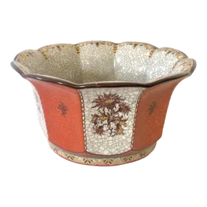 Danish Crackle Porcelain Catchall by Dahl Jensen