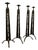 Arts and Crafts Gothic Candle Stands, 1994, Set of 4 For Sale