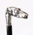19th Century Antique French Silver Greyhound Walking Stick Cane, 1890s For Sale - Image 5 of 8