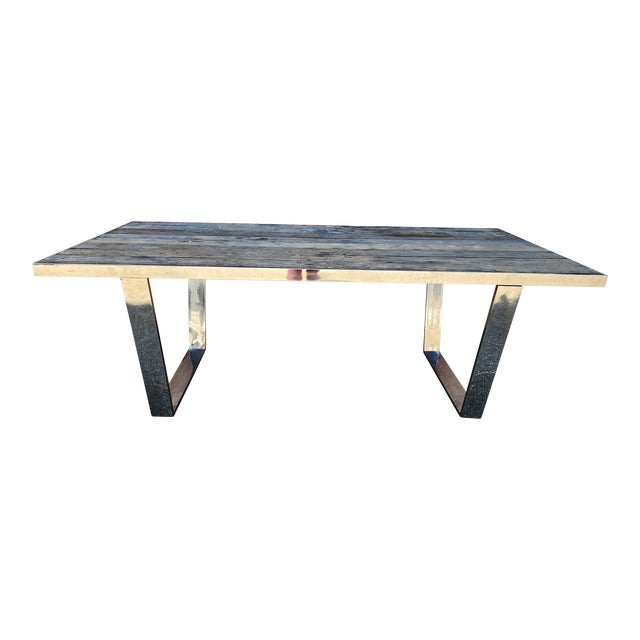 1970's Rustic Dining Table For Sale