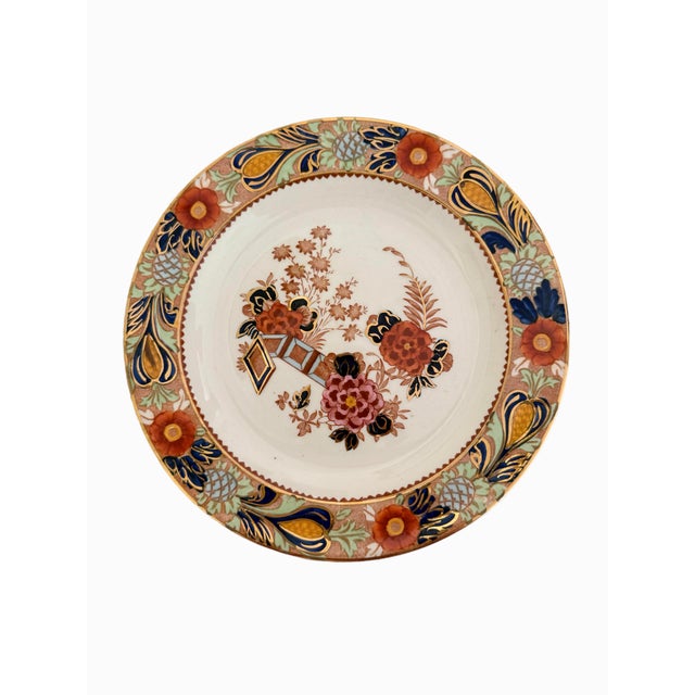 19th century Wood & Son Imari style dessert plates. Circa late 19th century.