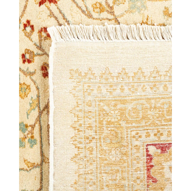 2000 - 2009 Mogul, One-of-a-Kind Hand-Knotted Area Rug - Ivory, 9' 3" x 12' 3" For Sale - Image 5 of 8