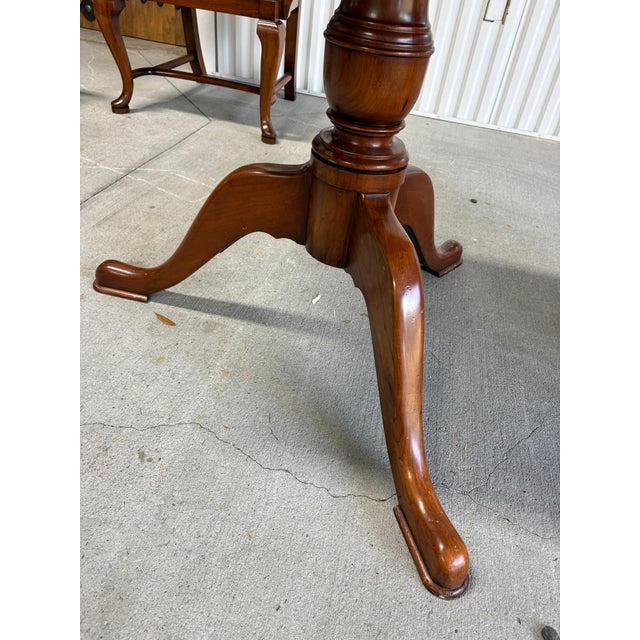 Custom Made Banquet Eastern Black Walnut Two Pedestal Dining Table With Three Leaves, Late 20th Century For Sale - Image 4 of 14