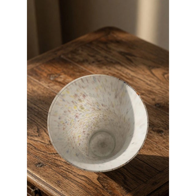 Mid-Century Modern Vintage Murano-Style Confetti Art Glass Vase For Sale - Image 3 of 5