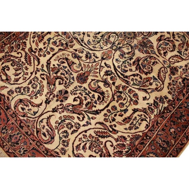 Middle Eastern Hand-Knotted Sarough Rug For Sale - Image 6 of 11