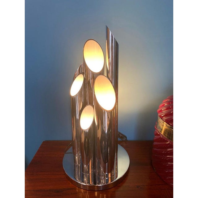 Modern Glass Tube Lamp by Eduardo Duque for Estudios DG Madrid, 1960s For Sale - Image 3 of 6