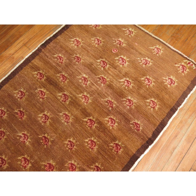 Early 21st Century Brown Turkish Floral Runner - 2'11" x 7'8" For Sale In New York - Image 6 of 6