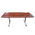 Rosewood Chrome Table Desk by Tim Bates for Pieff Furniture For Sale