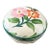 English Hand-Painted Floral Miniature Covered Trinket Dish For Sale