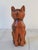 Mid-Century Modern Mid-Century Hand-Carved Solid Wood Vintage Cat Sculpture For Sale - Image 3 of 10