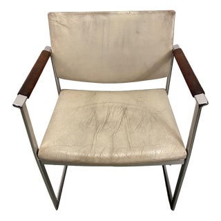 Leather Armchair by Fabricius & Kastholm for Kill International, 1960s For Sale