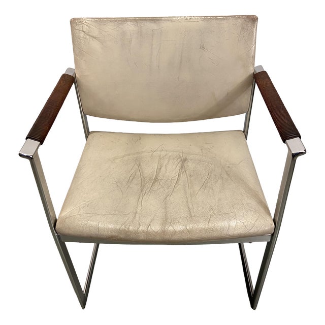 Leather Armchair by Fabricius & Kastholm for Kill International, 1960s For Sale