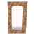 Brass Rectangular Dotted Wall Mirror Made in Italy Designer Justfurnituress For Sale