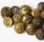 A curated collection of authentic vintage Italian military uniform buttons sourced in Florence, Italy. This mixed lot...