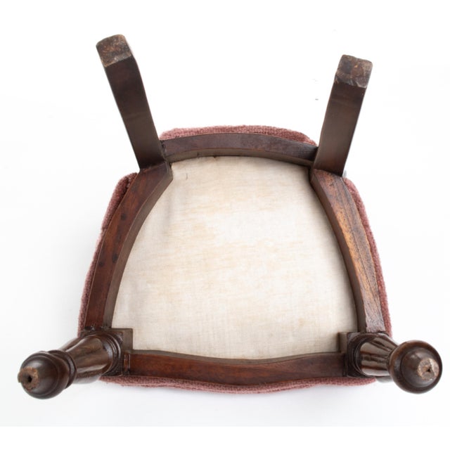 Antique Salesman Sample Victorian Upholstered Ballon-Back Side Chair For Sale - Image 10 of 13