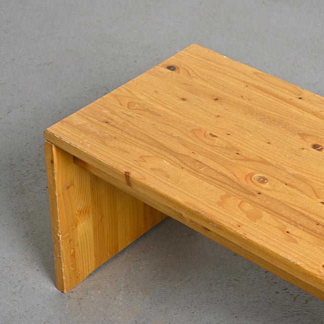 Pine Bench from Les Arcs, France, 1970s For Sale - Image 9 of 12