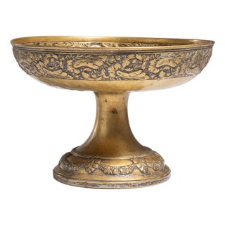 19th Century France Napoleon III Gold Metal Serving Piece For Sale