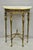 Antique Gothic Revival Oscar Bach Style Figural Bronze & Onyx Console Side Table For Sale - Image 14 of 15