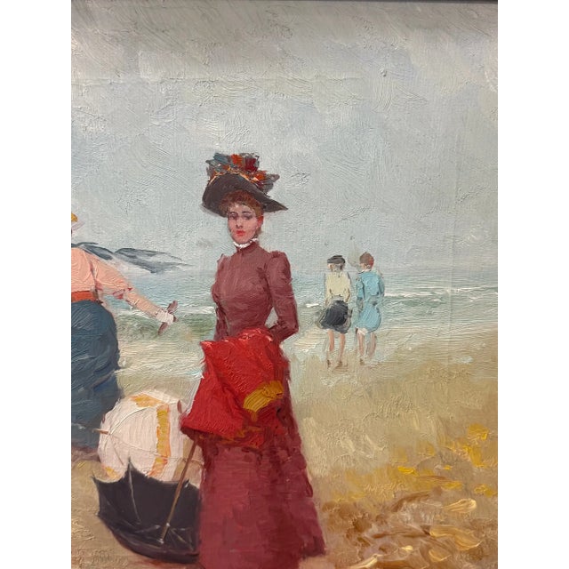 Spanish Juan Soler Post-Impressionist Oil on Canvas For Sale - Image 3 of 5
