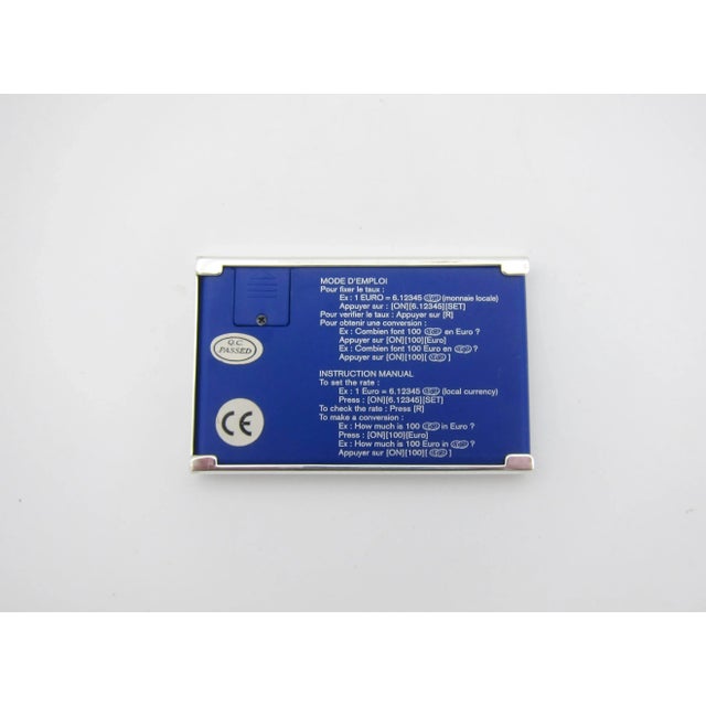 Boxed Christofle Calculator Converter With Silverplated Cover For Sale - Image 9 of 10