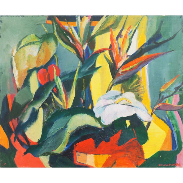 'Birds of Paradise, Hawaii' by Ethelyn Cobb, 1962, Mid-Century, New York Woman Artist, Woodstock, Art Students League For Sale
