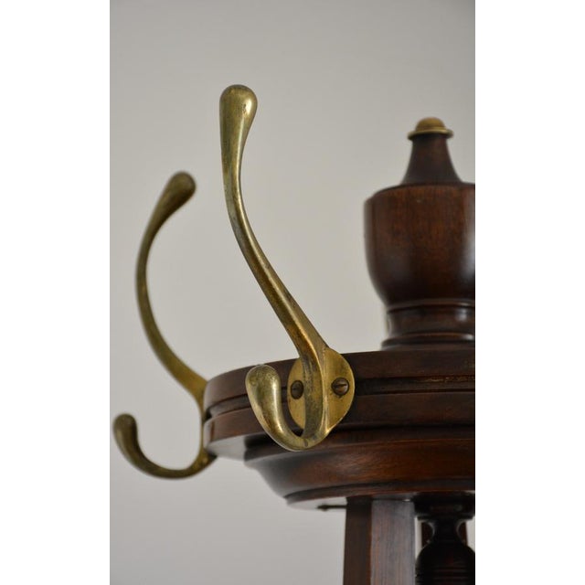 Antique English Arts and Crafts Hall Coat Stand, 1890 For Sale - Image 3 of 16