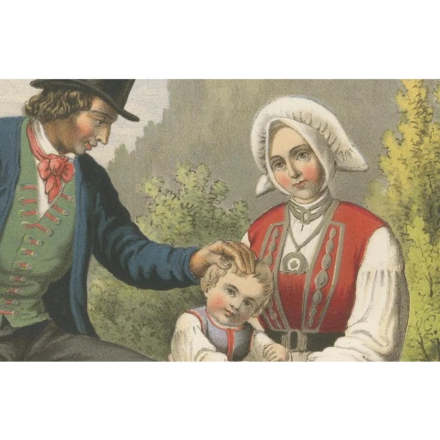 Norwegian Folk Costumes, 1860s, Paper For Sale - Image 4 of 10