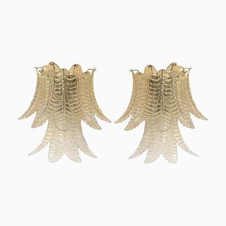 Transparent Felci Murano Glass Sconces by Simoeng, Set of 2 For Sale - Image 12 of 12