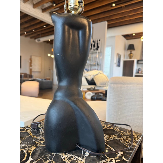 Vintage Ceramic Figural Table Lamp For Sale - Image 4 of 5