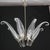 1980s 1980s Extraordinary Large Transparent Murano Glass Leaves Chandelier by Franco Luce For Sale - Image 5 of 18